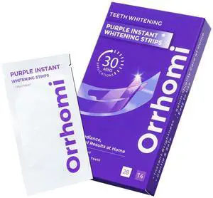 Teeth Whitening Strips 14 Treatments, Enamel Safe for Sensitive Tooth, Whitens Teeth, Purple Whitening Strips, Removes Yellow Stains & Bad Breath - Effective Color Correction for a Brighter Smile Teeth Whitening Strips 14 Treatments, Enamel Safe for Sensitive Tooth, Whitens Teeth, Purple Whitening Strips, Removes Yellow Stains & Bad Breath - Effective Color Correction for a Brighter Smile