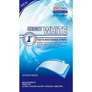 Lovely Smile Premium Line Teeth Whitening Strips - Enamel Safe - White Teeth in 1 Hour - No Slip and No Sensitivity - Dental Whitener Kit by Ray of Smile (28 Strips/Mint) Lovely Smile Premium Line Teeth Whitening Strips - Enamel Safe - White Teeth in 1 Hour - No Slip and No Sensitivity - Dental Whitener Kit by Ray of Smile (28 Strips/Mint)