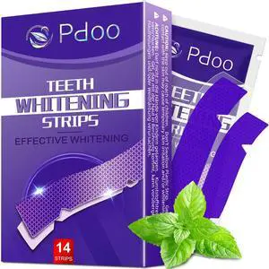Purple Teeth Whitening Strips - 14 Teeth Whitener Strips (7 Uses) | Purple Color-Correcting Gel Technology | Teeth Whitening Kit for Sensitive Teeth | Enamel Safe, Peroxide-Free for a Brighter Smile Purple Teeth Whitening Strips - 14 Teeth Whitener Strips (7 Uses) | Purple Color-Correcting Gel Technology | Teeth Whitening Kit for Sensitive Teeth | Enamel Safe, Peroxide-Free for a Brighter Smile