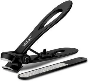 SZQHT Ultra Wide Jaw Opening Nail Clippers Set, Toenail Clippers for Thick Nails, Heavy Duty Nail Cutter, Stainless Steel Toe Nail Clippers for Seniors, Men & Women Manicure,Pedicure,Big(Black) SZQHT Ultra Wide Jaw Opening Nail Clippers Set, Toenail Clippers for Thick Nails, Heavy Duty Nail Cutter, Stainless Steel Toe Nail Clippers for Seniors, Men & Women Manicure,Pedicure,Big(Black)