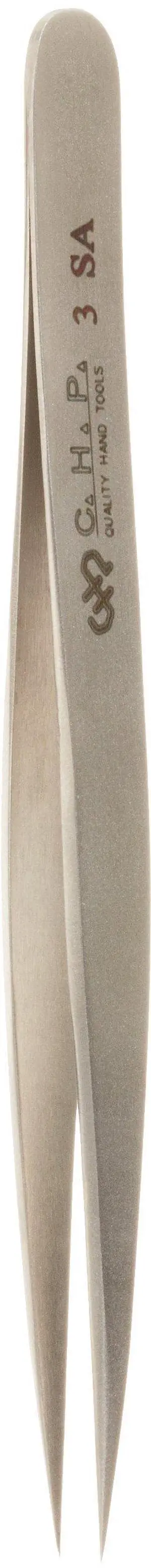 Hakko CHP 3-SA Stainless Steel Non-Magnetic Precision Tweezers with Very Fine Point Tips for Microelectronics Applications, 4-3/4" Length Hakko CHP 3-SA Stainless Steel Non-Magnetic Precision Tweezers with Very Fine Point Tips for Microelectronics Applications, 4-3/4" Length