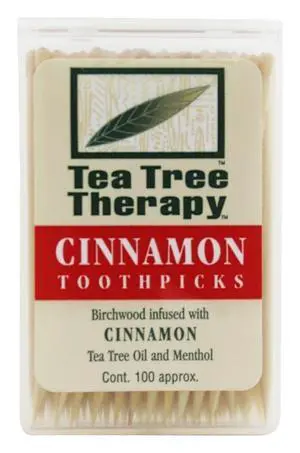 Tea Tree Therapy Cinnamon Toothpicks (1x100 CT) Tea Tree Therapy Cinnamon Toothpicks (1x100 CT)