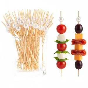 200 Pcs Cocktail Picks, 4.7 Inch Toothpicks for Appetizers Long Cocktail Appetizer Skewers White Pearl Decorative Cocktail Sticks for Drinks, Fruit, Charcuterie, Wedding Food Party Fancy Toothpicks 200 Pcs Cocktail Picks, 4.7 Inch Toothpicks for Appetizers Long Cocktail Appetizer Skewers White Pearl Decorative Cocktail Sticks for Drinks, Fruit, Charcuterie, Wedding Food Party Fancy Toothpicks