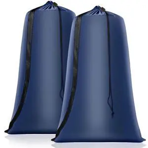 Heavy Duty Laundry Bag 2 Pack XL Nylon Laundry Bags with Straps, Washable Large Dirty Clothes Organizer with Drawstring Closure, Travel Washing Bag Fit a Laundry Hamper or Basket Heavy Duty Laundry Bag 2 Pack XL Nylon Laundry Bags with Straps, Washable Large Dirty Clothes Organizer with Drawstring Closure, Travel Washing Bag Fit a Laundry Hamper or Basket