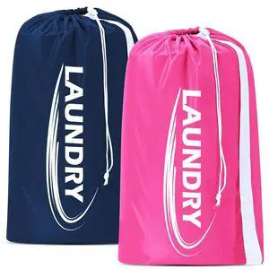 Sylfairy 2 Pack XL Laundry Bag with Strap,Heavy Duty Travel Laundry Bag,Rip-Stop Dirty Clothes Shoulder Bag with Drawstring,Easy Fit a Laundry Hamper or Basket Travel Essentials Sylfairy 2 Pack XL Laundry Bag with Strap,Heavy Duty Travel Laundry Bag,Rip-Stop Dirty Clothes Shoulder Bag with Drawstring,Easy Fit a Laundry Hamper or Basket Travel Essentials