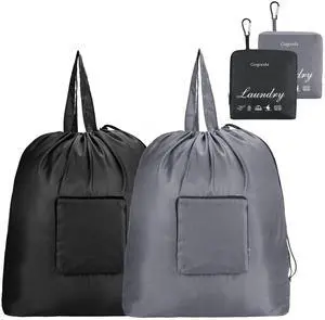 GOGOODA Travel Laundry Bags with Drawstring Closure XL Large with Handle GOGOODA Travel Laundry Bags with Drawstring Closure XL Large with Handle