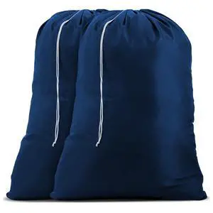 Handy Laundry Nylon XL - Large Capacity with Locking Drawstring, Machine Washable, Fits Laundry Baskets or Hampers, Holds 3 Loads of Clothes - Navy Blue (Pack of 2) Handy Laundry Nylon XL - Large Capacity with Locking Drawstring, Machine Washable, Fits Laundry Baskets or Hampers, Holds 3 Loads of Clothes - Navy Blue (Pack of 2)