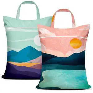 2 Pcs Large Travel Laundry Bags - Waterproof with Handle, Washable Dirty Clothes Bags for Travel, Wet & Dry Use, Bathing Suit & Gym Clothes Laundry, Swimming Pool & College Dorm 2 Pcs Large Travel Laundry Bags - Waterproof with Handle, Washable Dirty Clothes Bags for Travel, Wet & Dry Use, Bathing Suit & Gym Clothes Laundry, Swimming Pool & College Dorm