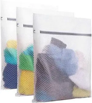 PrettyCare 3 Large (16x19inch) Mesh Laundry Bags for Delicates, Durable Honeycomb Wash Bags with Premium Zippers - Laundry Essentials Mesh Bags for Lingerie, Bras, Socks, Sweater, Travel & Organizing PrettyCare 3 Large (16x19inch) Mesh Laundry Bags for Delicates, Durable Honeycomb Wash Bags with Premium Zippers - Laundry Essentials Mesh Bags for Lingerie, Bras, Socks, Sweater, Travel & Organizing