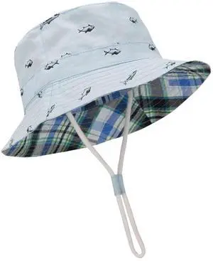 Durio Baby Hat UPF 50+ Sun Protection Boy Summer Cute Kids Toddler Sun Hat Cap Baby Girl Bucket Blue 19.7"(50cm)/12-24 Months Durio Baby Hat UPF 50+ Sun Protection Boy Summer Cute Kids Toddler Sun Hat Cap Baby Girl Bucket Blue 19.7"(50cm)/12-24 Months