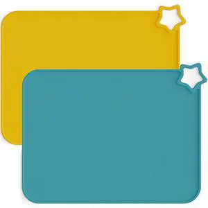 Moonkie Silicone Placemats for Baby & Kid, Stain-Proof Non-Slip Toddler Food Mats Eating Table Mat with 2 Packs Moonkie Silicone Placemats for Baby & Kid, Stain-Proof Non-Slip Toddler Food Mats Eating Table Mat with 2 Packs