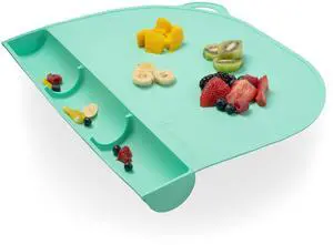 UpwardBaby Rectangular Silicone Placemat - Suction Food Catcher for High Chair & Kids, Non-Slip Washable Table Mats, Travel Toddler Placemat & Baby-Led Weaning Supplies, Mint UpwardBaby Rectangular Silicone Placemat - Suction Food Catcher for High Chair & Kids, Non-Slip Washable Table Mats, Travel Toddler Placemat & Baby-Led Weaning Supplies, Mint