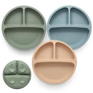 Eascrozn Toddler Plates 3 Pack, Divided Suction Plates for Baby, 100% Food Grade Silicone Baby Plates, Non-Slip, Baby Led Weaning Supplies, Microwave & Dishwasher Safe Eascrozn Toddler Plates 3 Pack, Divided Suction Plates for Baby, 100% Food Grade Silicone Baby Plates, Non-Slip, Baby Led Weaning Supplies, Microwave & Dishwasher Safe
