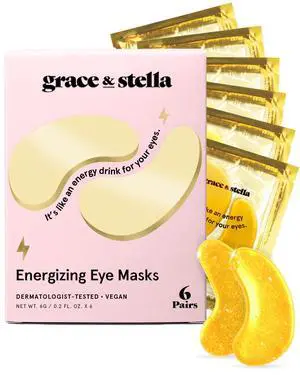 grace & stella Award Winning Under Eye Mask - Teen Gifts, Gel Eye Patches for Dark Circles, Puffy Eyes, Wrinkles, Undereye Bags, Travel Gifts for Women - Vegan, Self Care (6 Pairs, Gold) grace & stella Award Winning Under Eye Mask - Teen Gifts, Gel Eye Patches for Dark Circles, Puffy Eyes, Wrinkles, Undereye Bags, Travel Gifts for Women - Vegan, Self Care (6 Pairs, Gold)