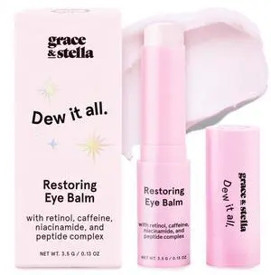 grace & stella Under Eye Brightener Balm Stick - Travel Size Toiletries - Retinol & Caffeine Eye Cream for Dark Circles, Puffiness, Wrinkles - Restore and Hydrate - Vegan Skincare (0.13oz / 3.5g) grace & stella Under Eye Brightener Balm Stick - Travel Size Toiletries - Retinol & Caffeine Eye Cream for Dark Circles, Puffiness, Wrinkles - Restore and Hydrate - Vegan Skincare (0.13oz / 3.5g)