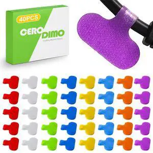 CeroDimo 40 PCS Cable Labels, Multi-Color Cord Tags for Electronics, Write On Wire Labels, Reusable Tags, Cable Management Identification CeroDimo 40 PCS Cable Labels, Multi-Color Cord Tags for Electronics, Write On Wire Labels, Reusable Tags, Cable Management Identification