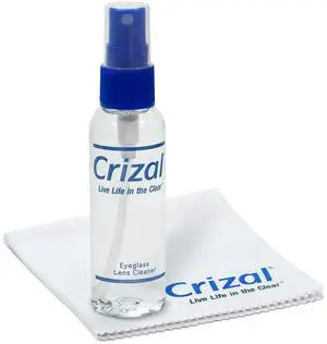 Crizal Eyeglass Lens Cleaning Kit 1 Pack (2oz Spray + Microfiber Cloth) Designed & Tested for AR-Coated Lenses Complete Lens Care System Crizal Eyeglass Lens Cleaning Kit 1 Pack (2oz Spray + Microfiber Cloth) Designed & Tested for AR-Coated Lenses Complete Lens Care System