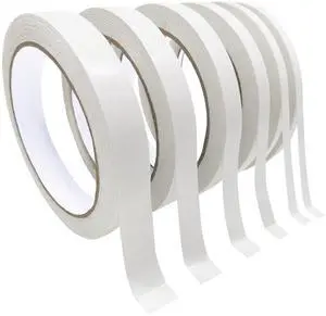 SmaringWing Double Sided Tape for Crafts, 6 Rolls Multi-Size Double-Sided Adhesive Tape for Arts, Photography, Gift Box, Scrapbooking, Card Making, Paper Backing SmaringWing Double Sided Tape for Crafts, 6 Rolls Multi-Size Double-Sided Adhesive Tape for Arts, Photography, Gift Box, Scrapbooking, Card Making, Paper Backing