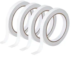 ZZJMCH 1/4" 4 Rolls Double Sided Adhesive Sticky Tape for Arts, DIY, Card Making, Crafts, Photography, Scrapbooking, Gift Wrapping, Office School Stationery Supplies, Home Supplies (Width: 6mm) ZZJMCH 1/4" 4 Rolls Double Sided Adhesive Sticky Tape for Arts, DIY, Card Making, Crafts, Photography, Scrapbooking, Gift Wrapping, Office School Stationery Supplies, Home Supplies (Width: 6mm)