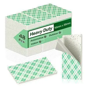 Double Sided Foam Tape Pads, 48Pcs Double Coated Pre-Cut Rectangles Mounting, 2mm Thick Heavy Duty White Polyurethane Foam with High Tack Adhesive for Crafts, Home, Outdoor Signs& Car (50x30mm) Double Sided Foam Tape Pads, 48Pcs Double Coated Pre-Cut Rectangles Mounting, 2mm Thick Heavy Duty White Polyurethane Foam with High Tack Adhesive for Crafts, Home, Outdoor Signs& Car (50x30mm)