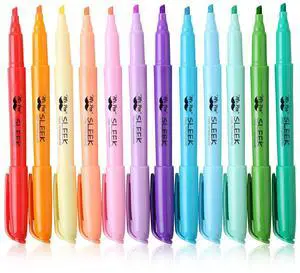 Mr. Pen- Highlighters, 12 Pack, Assorted Colors, Chisel Tip, Quick-Dry Mr. Pen- Highlighters, 12 Pack, Assorted Colors, Chisel Tip, Quick-Dry