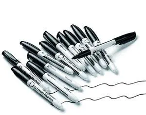 Volcanics Black Dry Erase Markers Low Odor Fine Whiteboard Markers Thin Box of 12 Volcanics Black Dry Erase Markers Low Odor Fine Whiteboard Markers Thin Box of 12