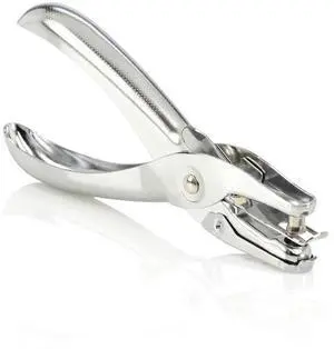 Swingline 1 Hole Punch, 5 Sheet Capacity Hole Puncher, Single Hole Paper Punch, Chrome (74005) Swingline 1 Hole Punch, 5 Sheet Capacity Hole Puncher, Single Hole Paper Punch, Chrome (74005)