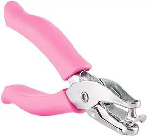 Single Hole Punch Metal Pink, 1/4 Hole Puncher with Soft Grip Handles for Paper and Crafts Round Circle Shape, for Kids and Adults, Also Available in Green, Blue, Red, Purple, Grey, 1 Pc by Enday Single Hole Punch Metal Pink, 1/4 Hole Puncher with Soft Grip Handles for Paper and Crafts Round Circle Shape, for Kids and Adults, Also Available in Green, Blue, Red, Purple, Grey, 1 Pc by Enday