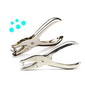 Small Single Hole Punch, 1/4" & 1/8", Handheld Circle Shaped Hole Puncher Small Single Hole Punch, 1/4" & 1/8", Handheld Circle Shaped Hole Puncher
