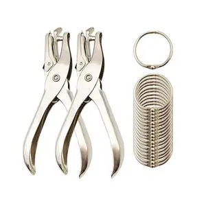 Vfrikor 2 Pack Single Hole Punch with 20 Pcs Binder Rings, 1/4 Inch One Hole Paper Puncher, Small Hole Punches for Paper, Crafts, Binder, Tags, Cards and Tickets (Silver) Vfrikor 2 Pack Single Hole Punch with 20 Pcs Binder Rings, 1/4 Inch One Hole Paper Puncher, Small Hole Punches for Paper, Crafts, Binder, Tags, Cards and Tickets (Silver)