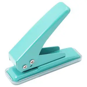 Single Hole Puncher, 1/4" Hole, 20 Sheet Capacity, Green, 1 Pack Single Hole Puncher, 1/4" Hole, 20 Sheet Capacity, Green, 1 Pack