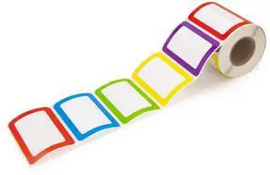 L LIKED 500 Stickers - 3.5" x 2.25"Colors Plain Name tag Labels with Perforated Line for School Office Home (Blank - 500 Labels) L LIKED 500 Stickers - 3.5" x 2.25"Colors Plain Name tag Labels with Perforated Line for School Office Home (Blank - 500 Labels)