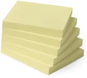 Square Sticky Notes, Self-Stick Pads, 3 x 3 inches, Yellow, 5-Pack, 100 Sheets per Pad Square Sticky Notes, Self-Stick Pads, 3 x 3 inches, Yellow, 5-Pack, 100 Sheets per Pad