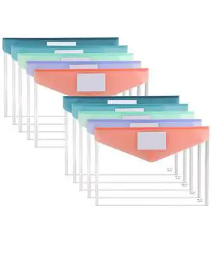 Mr. Pen- Clear Plastic Envelopes File Folders, 10 Pack, A4, Letter Size Mr. Pen- Clear Plastic Envelopes File Folders, 10 Pack, A4, Letter Size
