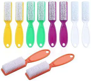 SQULIGT 10 Pcs Handle Grip Cleaning Brushes, Hand Fingernail Nail Scrub Manicure Brush Pedicure Brush, Use for Toe and Nails Cleaning (5 Colors) SQULIGT 10 Pcs Handle Grip Cleaning Brushes, Hand Fingernail Nail Scrub Manicure Brush Pedicure Brush, Use for Toe and Nails Cleaning (5 Colors)