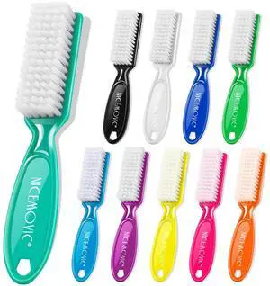 10 Pcs Handle Grip Nail Brush, NICEMOVIC Hand Fingernail Cleaner Brush Manicure Tools Scrub Cleaning Brushes Kit, Use for Toe and Nail Cleaning (Bright Colors) 10 Pcs Handle Grip Nail Brush, NICEMOVIC Hand Fingernail Cleaner Brush Manicure Tools Scrub Cleaning Brushes Kit, Use for Toe and Nail Cleaning (Bright Colors)