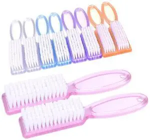 Yesker Handle Fingernail Scrub Cleaning Brushes for Toes and Nails Cleaner, 10PCS, Multicolor Yesker Handle Fingernail Scrub Cleaning Brushes for Toes and Nails Cleaner, 10PCS, Multicolor