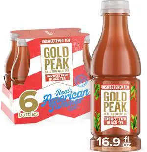 Tea, Unsweet Tea, 16.9 fl oz, 6 Pack Tea, Unsweet Tea, 16.9 fl oz, 6 Pack
