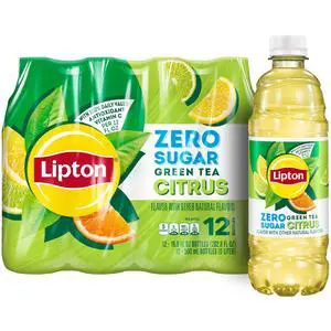 Zero Sugar Iced Tea, Green Tea Citrus, 16.9 fl oz Bottles, (12 Pack), 100% DV Vitamin C Zero Sugar Iced Tea, Green Tea Citrus, 16.9 fl oz Bottles, (12 Pack), 100% DV Vitamin C