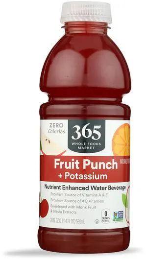 Nutrient Enhanced Water, Fruit Punch with Potassium, 20 Fl Oz Nutrient Enhanced Water, Fruit Punch with Potassium, 20 Fl Oz