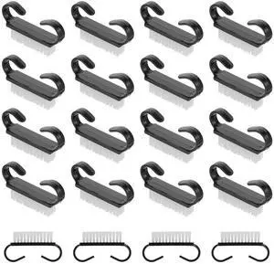 20 PCS Handle Grip Nail Brush Cleaner Black Nail Cleaning Brush Nylon Fingernail Brush Small Nail Scrubber Brush Cleaner Tools for Toes and Nails 20 PCS Handle Grip Nail Brush Cleaner Black Nail Cleaning Brush Nylon Fingernail Brush Small Nail Scrubber Brush Cleaner Tools for Toes and Nails