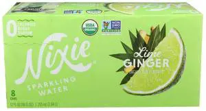 Organic Lime Ginger Sparkling Water 8 Pack, 12 FZ Organic Lime Ginger Sparkling Water 8 Pack, 12 FZ