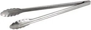 Winco Coiled Spring Extra Heavyweight Stainless Steel Utility Tong, 16-Inch Winco Coiled Spring Extra Heavyweight Stainless Steel Utility Tong, 16-Inch