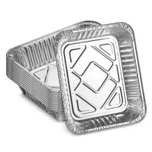 Aluminum Foil Pans Half Size Roasting Chafing Pan | Bulk 10 Pack of 9x13 Tins for Cooking, Baking & Catering | Heavy Duty Disposable Cookware Steam Table Trays for Buffet & Food Prepping Aluminum Foil Pans Half Size Roasting Chafing Pan | Bulk 10 Pack of 9x13 Tins for Cooking, Baking & Catering | Heavy Duty Disposable Cookware Steam Table Trays for Buffet & Food Prepping