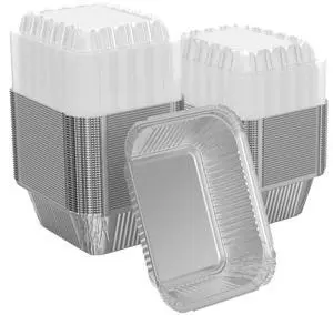 25 Pack 1 lb Aluminum Foil Pan 16 oz with Clear Plastic Lids 25 Pack 1 lb Aluminum Foil Pan 16 oz with Clear Plastic Lids