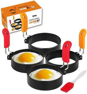 3.5 inch Egg Rings for Frying Eggs,4 Pack Non-Stick Egg Patty Maker, Pancake Mold for Indoor Camping Breakfast Sandwiches Egg Mcmuffins (4 pack, 3.5inch) 3.5 inch Egg Rings for Frying Eggs,4 Pack Non-Stick Egg Patty Maker, Pancake Mold for Indoor Camping Breakfast Sandwiches Egg Mcmuffins (4 pack, 3.5inch)