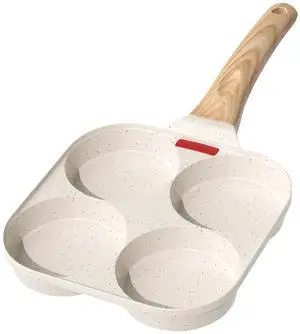 YASHE 4 Cup Nonstick Egg Pan, Induction Ready, Non-Toxic Egg Frying Pan YASHE 4 Cup Nonstick Egg Pan, Induction Ready, Non-Toxic Egg Frying Pan
