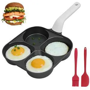 4-Cup Titanium Nonstick Egg Pan Omelette PanVersatile Breakfast Skillet for Eggs, Pancakes, Plett, Crepes, Suitable for Gas Stove & Induction Cookware 4-Cup Titanium Nonstick Egg Pan Omelette PanVersatile Breakfast Skillet for Eggs, Pancakes, Plett, Crepes, Suitable for Gas Stove & Induction Cookware