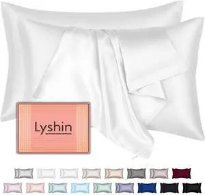 Silk Pillow Cases 2 Pack Standard Size with Hidden Zipper, Mulberry Silk Pillowcase for Hair and Skin, Smooth and Soft Breathable Cooling Silk Satin Pillowcase Set of 2, Gifts for WomenPure White Silk Pillow Cases 2 Pack Standard Size with Hidden Zipper, Mulberry Silk Pillowcase for Hair and Skin, Smooth and Soft Breathable Cooling Silk Satin Pillowcase Set of 2, Gifts for WomenPure White