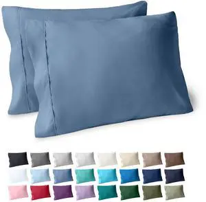 Bare Home Microfiber Pillow Cases - Standard/Queen Size Set of 2 - Cooling Pillowcases - Double Brushed - Coronet Blue Pillowcases 2 Pack - Easy Care (Standard Pillowcase Set of 2, Coronet Blue) Bare Home Microfiber Pillow Cases - Standard/Queen Size Set of 2 - Cooling Pillowcases - Double Brushed - Coronet Blue Pillowcases 2 Pack - Easy Care (Standard Pillowcase Set of 2, Coronet Blue)
